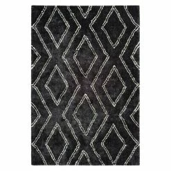 BAUHAUS Kayoom Hochflorteppich Orlando 225 Anthrazit, 170 X 120 Cm, 100 % Polyester