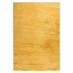 BAUHAUS Hochflorteppich Happy Gelb, 170 X 120 Cm, 100 % Polyester (Flor)