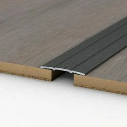 BAUHAUS LOGOCLIC Übergangsprofil 132 Anthrazit Metallic, 1 M X 38 Mm X 2,5 Mm, Montageart: Kleben