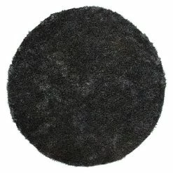 BAUHAUS Kayoom Teppich Rund Diamond Anthrazit, Durchmesser: 120 Cm, 100 % Polyester