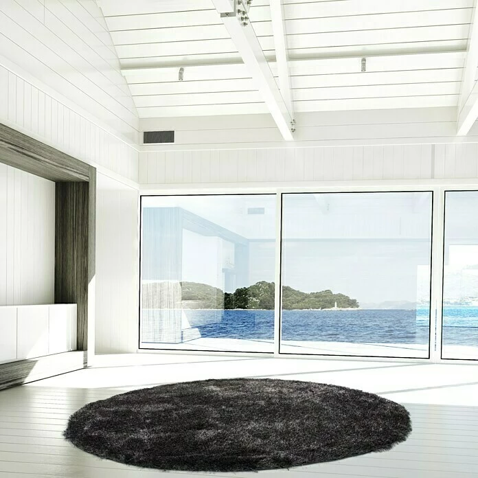 BAUHAUS Kayoom Teppich Rund Diamond Anthrazit, Durchmesser: 120 Cm, 100 % Polyester 5 BAUHAUS Kayoom Teppich Rund Diamond Anthrazit, Durchmesser: 120 Cm, 100 % Polyester – Bild 3