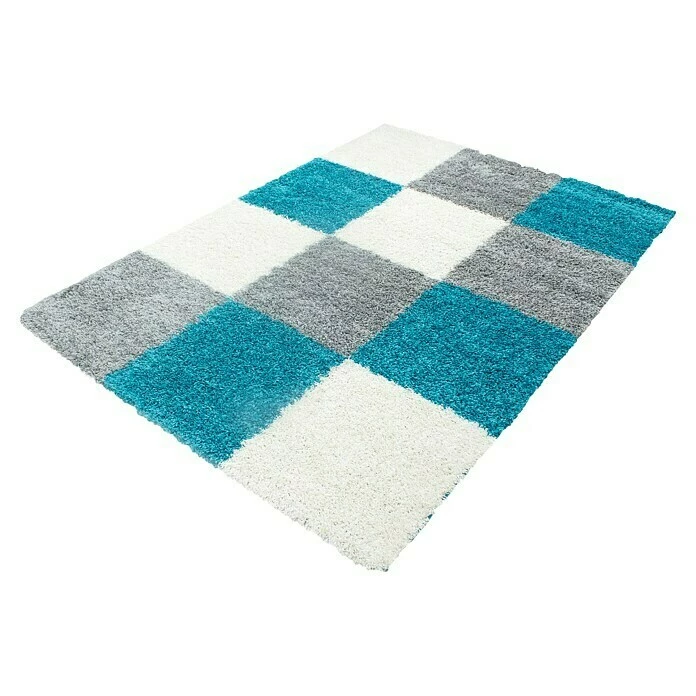 BAUHAUS Hochflorteppich Life 1501 Türkis, 110 X 60 Cm, 100% Polypropylen 4 BAUHAUS Hochflorteppich Life 1501 Türkis, 110 X 60 Cm, 100% Polypropylen – Bild 2