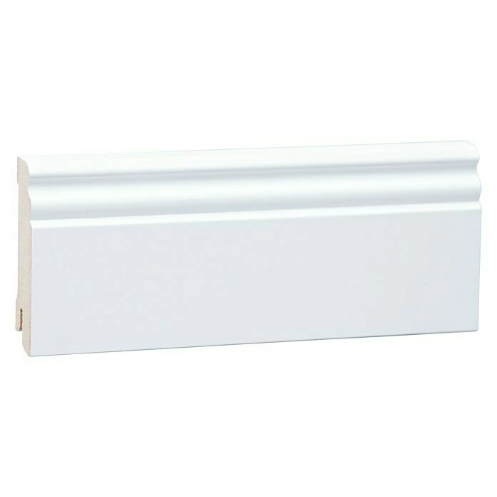 BAUHAUS Sockelleiste Weiß, 2,44 M X 1,8 Cm X 9,6 Cm, Profiliert 4 BAUHAUS Sockelleiste Weiß, 2,44 M X 1,8 Cm X 9,6 Cm, Profiliert – Bild 2