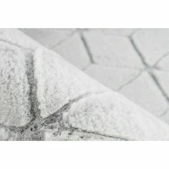 BAUHAUS Kayoom Hochflorteppich Vivica 125 Weiß/Anthrazit, 160 X 120 Cm, 100 % Polyester -Bodenfliesen Verkäufe 12 3172