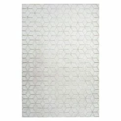 BAUHAUS Kayoom Hochflorteppich Vivica 125 Weiß/Rosé, 150 X 80 Cm, 100 % Polyester