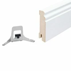 BAUHAUS Sockelleiste Weiß, 2,44 M X 1,8 Cm X 9,6 Cm, Profiliert 13 BAUHAUS Sockelleiste Weiß, 2,44 M X 1,8 Cm X 9,6 Cm, Profiliert -Bodenfliesen Verkäufe 12 319