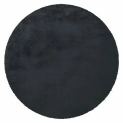 BAUHAUS Kayoom Teppich Rund Rabbit Anthrazit, Durchmesser: 160 Cm, 100 % Polyester