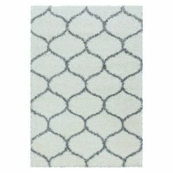 BAUHAUS Hochflorteppich Salsa 3201 Cream, 340 X 240 Cm, 100% Polypropylen