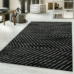 BAUHAUS Kurzflorteppich Base 2810 Schwarz, 230 X 160 Cm, 100% Polypropylen -Bodenfliesen Verkäufe 12 3268