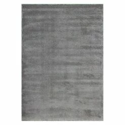 BAUHAUS Kurzflorteppich Softtouch Silber, 150 X 80 Cm, 100 % Polypropylen (Flor)