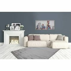 BAUHAUS Kurzflorteppich Softtouch Silber, 150 X 80 Cm, 100 % Polypropylen (Flor) -Bodenfliesen Verkäufe 12 3292