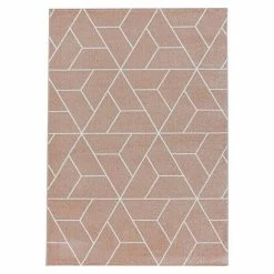 BAUHAUS Kurzflorteppich Efor 3715 Rose, 200 X 140 Cm, 100% Polypropylen