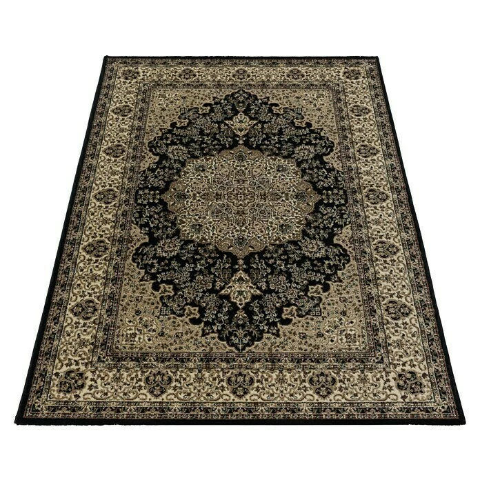 BAUHAUS Kurzflorteppich Kashmir 2608 Schwarz, 340 X 240 Cm, 100% Polypropylen 4 BAUHAUS Kurzflorteppich Kashmir 2608 Schwarz, 340 X 240 Cm, 100% Polypropylen – Bild 2