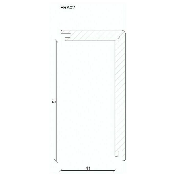 BAUHAUS Profiles And More Rohrabdeckleiste Uni Weiß, 2,4 M X 41 Mm X 91 Mm, Gerade 4 BAUHAUS Profiles And More Rohrabdeckleiste Uni Weiß, 2,4 M X 41 Mm X 91 Mm, Gerade – Bild 2