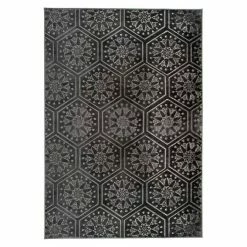 BAUHAUS Kayoom Kurzflorteppich Monroe II Anthrazit, 230 X 160 Cm, 100 % Polyester