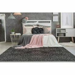 BAUHAUS Kayoom Kurzflorteppich Monroe II Anthrazit, 230 X 160 Cm, 100 % Polyester -Bodenfliesen Verkäufe 12 3423