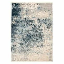 BAUHAUS Kayoom Kurzflorteppich Palace I Blau/Grau, 150 X 80 Cm, 100 % Polypropylen