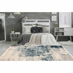 BAUHAUS Kayoom Kurzflorteppich Palace I Blau/Grau, 150 X 80 Cm, 100 % Polypropylen -Bodenfliesen Verkäufe 12 3438