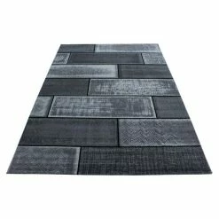 BAUHAUS Kurzflorteppich Plus 8007 Schwarz, 150 X 80 Cm, 100% Polypropylen
