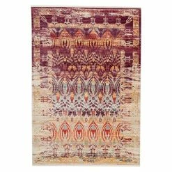 BAUHAUS Kayoom Kurzflorteppich Baroque Rot/Beige, 150 X 80 Cm, 100 % Polyester
