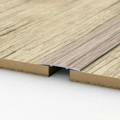 BAUHAUS LOGOCLIC Übergangsprofil 132 Eiche Grau, 1 M X 38 Mm X 2,5 Mm, Montageart: Kleben