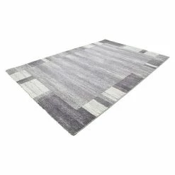 BAUHAUS Kurzflorteppich Feeling 500 Silber, 170 X 120 Cm, 100 % Polypropylen (Flor)