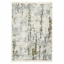 BAUHAUS Kayoom Kurzflorteppich Palace II Grau/Grün, 150 X 80 Cm, 100 % Polypropylen