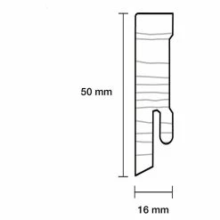 BAUHAUS Sockelleiste Weiß, 2,4 M X 16 Mm X 50 Mm, Gerade -Bodenfliesen Verkäufe 12 360