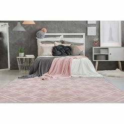 BAUHAUS Kayoom Kurzflorteppich Monroe III Rosa, 290 X 200 Cm, 100 % Polyester -Bodenfliesen Verkäufe 12 3611