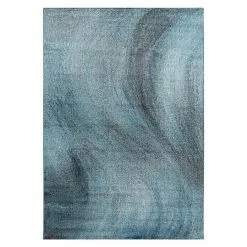 BAUHAUS Kurzflorteppich Ottawa 4204 Blau, 150 X 80 Cm, 100% Polypropylen