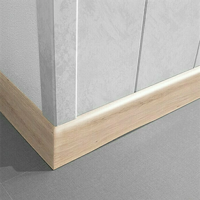 BAUHAUS LOGOCLIC Fußleiste K 58 Eiche Colorado 2,6 M X 10 Mm X 58 Mm 3 BAUHAUS LOGOCLIC Fußleiste K 58 Eiche Colorado 2,6 M X 10 Mm X 58 Mm