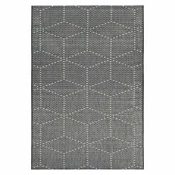 BAUHAUS Outdoor-Teppich Planus Dunkelgrau, 170 X 120 Cm, 100 % Polypropylen