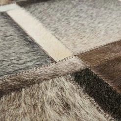 BAUHAUS Kayoom Echtlederteppich Eclipse 410 Grau, 150 X 80 Cm, 100 % Leder -Bodenfliesen Verkäufe 12 3729