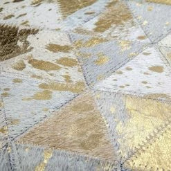 BAUHAUS Kayoom Echtlederteppich Rocket II Elfenbein/Gold, 170 X 120 Cm, 100 % Leder -Bodenfliesen Verkäufe 12 3737