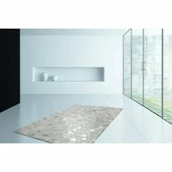 BAUHAUS Kayoom Echtlederteppich Dazzle 200 Grau/Silber, L X B: 170 X 120 Cm, 100 % Leder -Bodenfliesen Verkäufe 12 3753