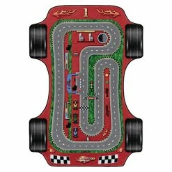 BAUHAUS Kurzflorteppich Play 2907 Rot, 200 X 140 Cm, 100% Polyamide