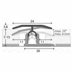 BAUHAUS LOGOCLIC Übergangsprofil 303 Eiche Weiß, 0,9 M X 34 Mm, Montageart: Stecken 5 BAUHAUS LOGOCLIC Übergangsprofil 303 Eiche Weiß, 0,9 M X 34 Mm, Montageart: Stecken -Bodenfliesen Verkäufe 12 384