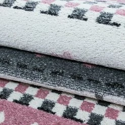 BAUHAUS Kurzflorteppich Kids 0570 Pink, 230 X 160 Cm, 100% Polypropylen -Bodenfliesen Verkäufe 12 3905