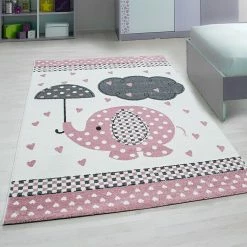 BAUHAUS Kurzflorteppich Kids 0570 Pink, 230 X 160 Cm, 100% Polypropylen -Bodenfliesen Verkäufe 12 3906