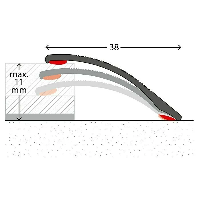 BAUHAUS LOGOCLIC Anpassprofil 138 Sahara, 1 M X 38 Mm, Montageart: Kleben 4 BAUHAUS LOGOCLIC Anpassprofil 138 Sahara, 1 M X 38 Mm, Montageart: Kleben – Bild 2