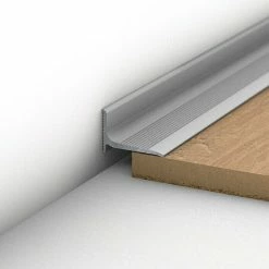 BAUHAUS LOGOCLIC Abschlussprofil 290 Silber, 1 M X 20 Mm X 13 Mm, Montageart: Kleben