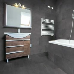 BAUHAUS Designboard Neo Vario Nero 780 X 392 X 3 Mm, Fliesenoptik -Bodenfliesen Verkäufe 12 3961