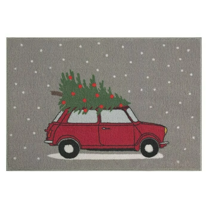 BAUHAUS Fußmatte Christmas Car Bunt, 40 X 60 Cm, 100 % Polyester 3 BAUHAUS Fußmatte Christmas Car Bunt, 40 X 60 Cm, 100 % Polyester