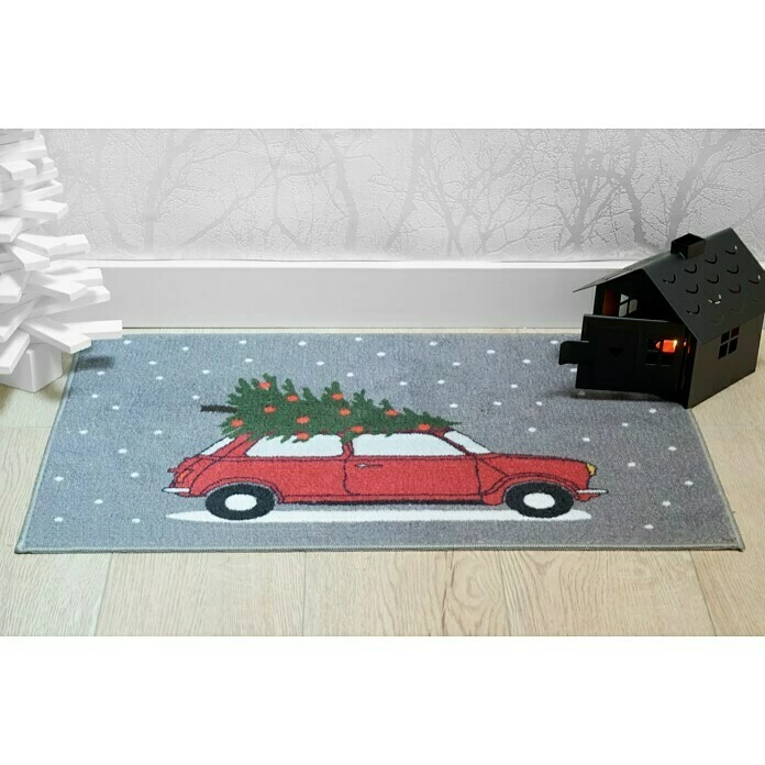 BAUHAUS Fußmatte Christmas Car Bunt, 40 X 60 Cm, 100 % Polyester 6 BAUHAUS Fußmatte Christmas Car Bunt, 40 X 60 Cm, 100 % Polyester – Bild 4