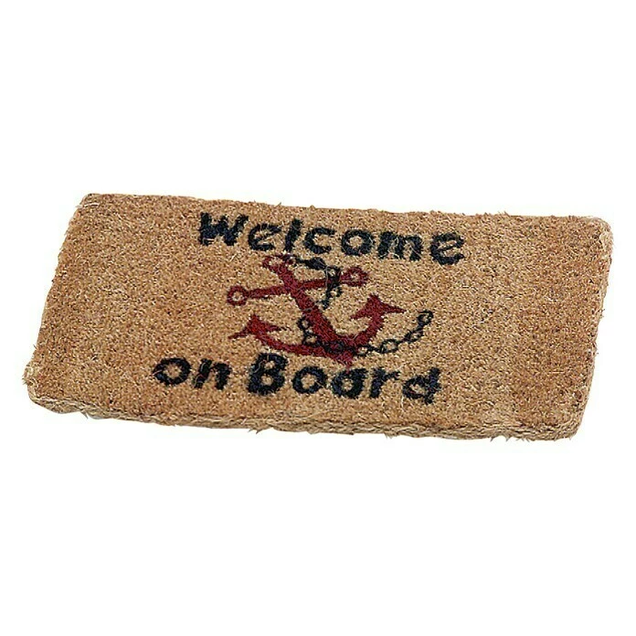 BAUHAUS Talamex Fußmatte Welcome On Board, Braun, L X B: 25 X 50 Cm 3 BAUHAUS Talamex Fußmatte Welcome On Board, Braun, L X B: 25 X 50 Cm