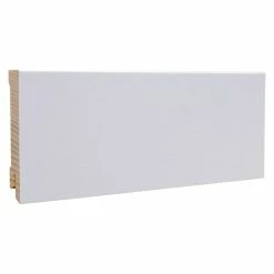 BAUHAUS Sockelleiste Weiß, 2,4 M X 16 Mm X 80 Mm, Gerade