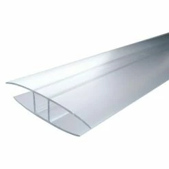 BAUHAUS H-Profil HSX 2,05 M X 10 Mm, Polycarbonat, Transparent