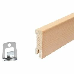 BAUHAUS Sockelleiste Buche 2,4 M X 1,6 Cm X 5,8 Cm -Bodenfliesen Verkäufe 12 456