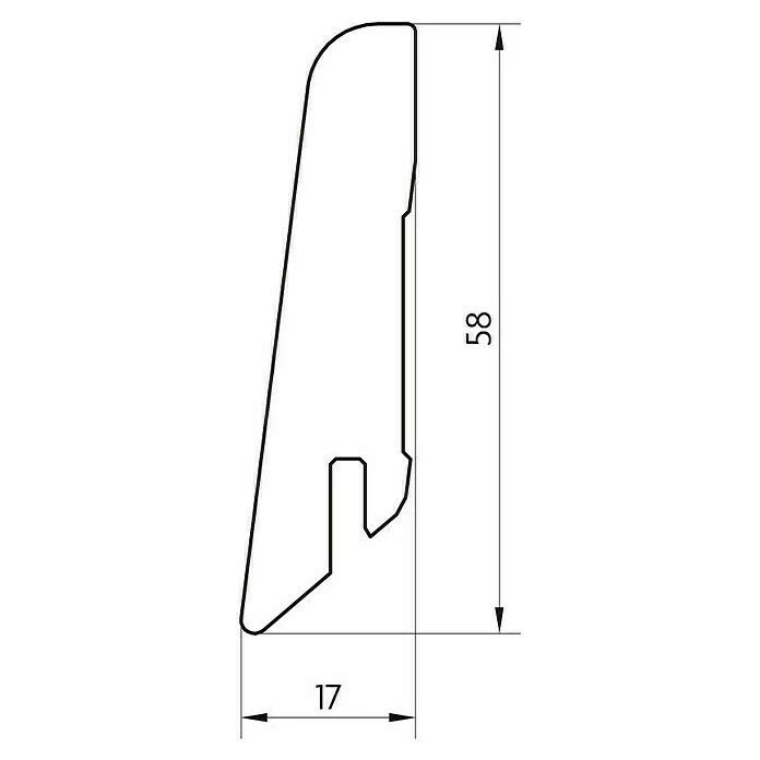 BAUHAUS Egger Sockelleiste Inuvik Eiche 2,4 M X 17 Mm X 60 Mm, Gerade 4 BAUHAUS Egger Sockelleiste Inuvik Eiche 2,4 M X 17 Mm X 60 Mm, Gerade – Bild 2