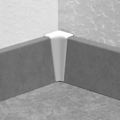 BAUHAUS LOGOCLIC Innenecke K40 C Weiß, 2 Stk., Passend Für: LOGOCLIC Sockelleiste K40 C